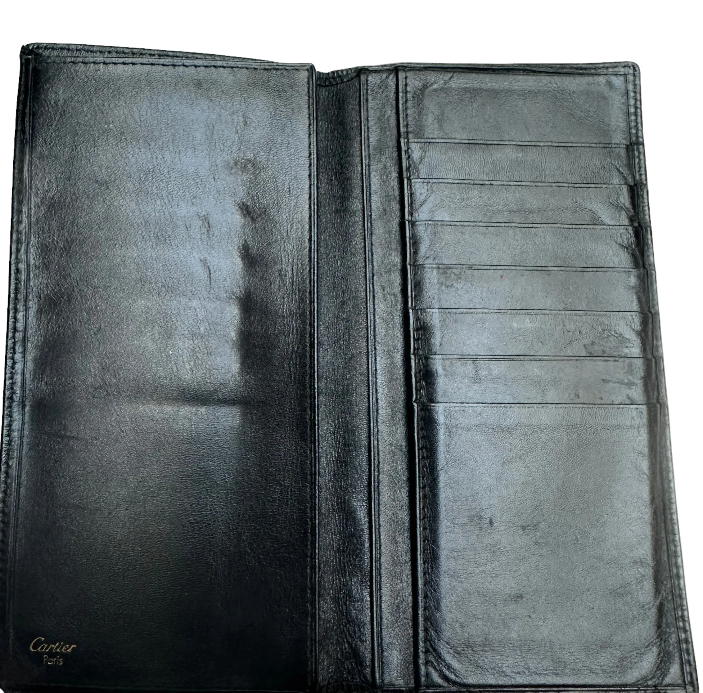 Black Vintage Leather Wallet