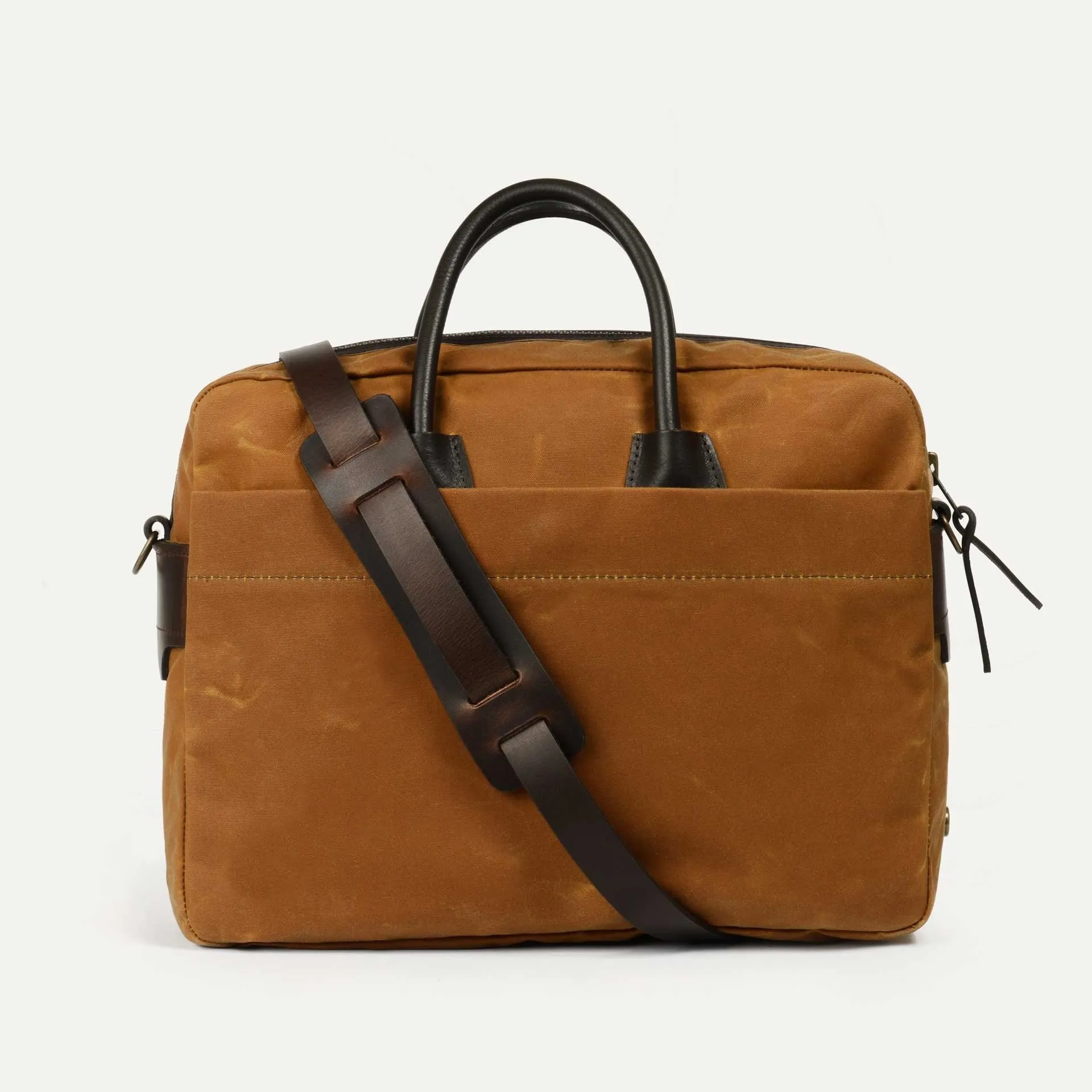 Bleu De Chauffe, Report Business Bag, Cumin Waxed