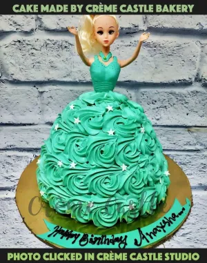 Blue Barbie Cake