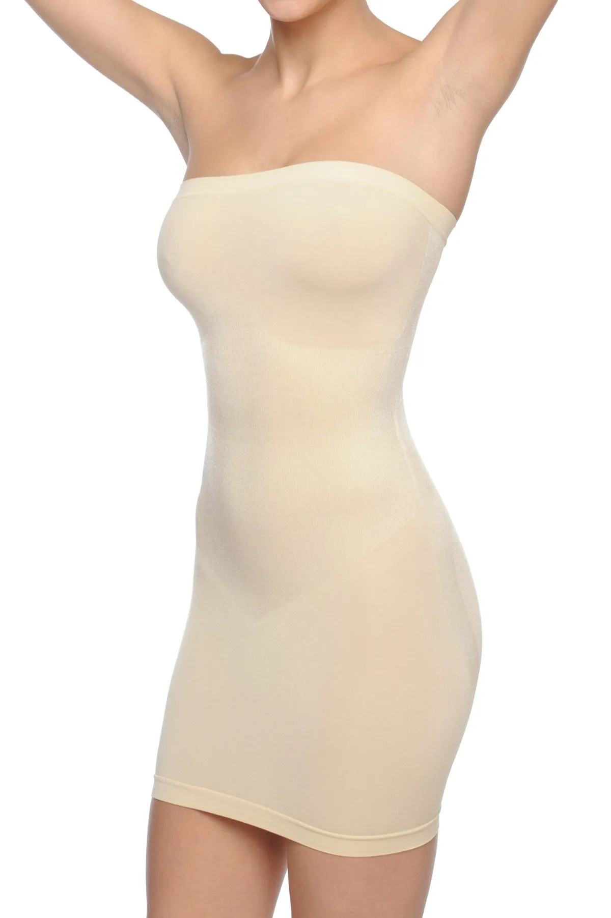Body Beautiful Shapewear Strapless Body Slip Shaper