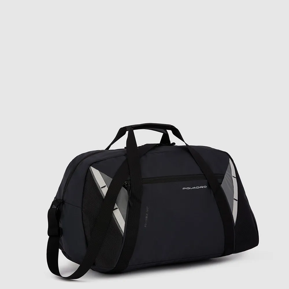 Borsone PIQUADRO Pieghevole in Nylon Riciclato Linea Foldable Colore Nero - BV6008FLD