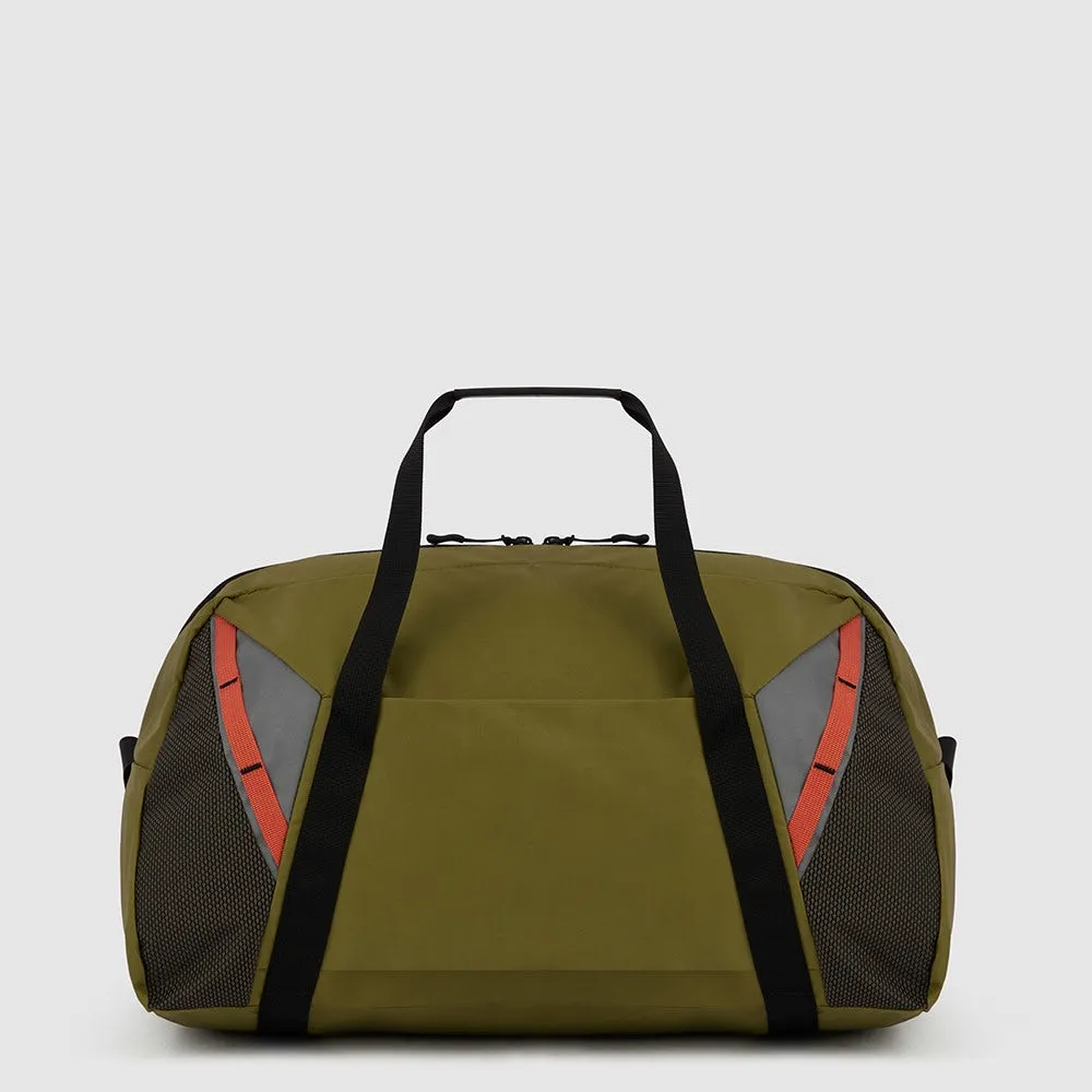 Borsone PIQUADRO Pieghevole in Nylon Riciclato Linea Foldable Colore Verde Militare - BV6008FLD