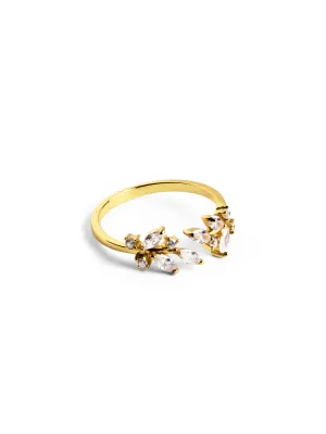 Bougainvillea White Gold Ring