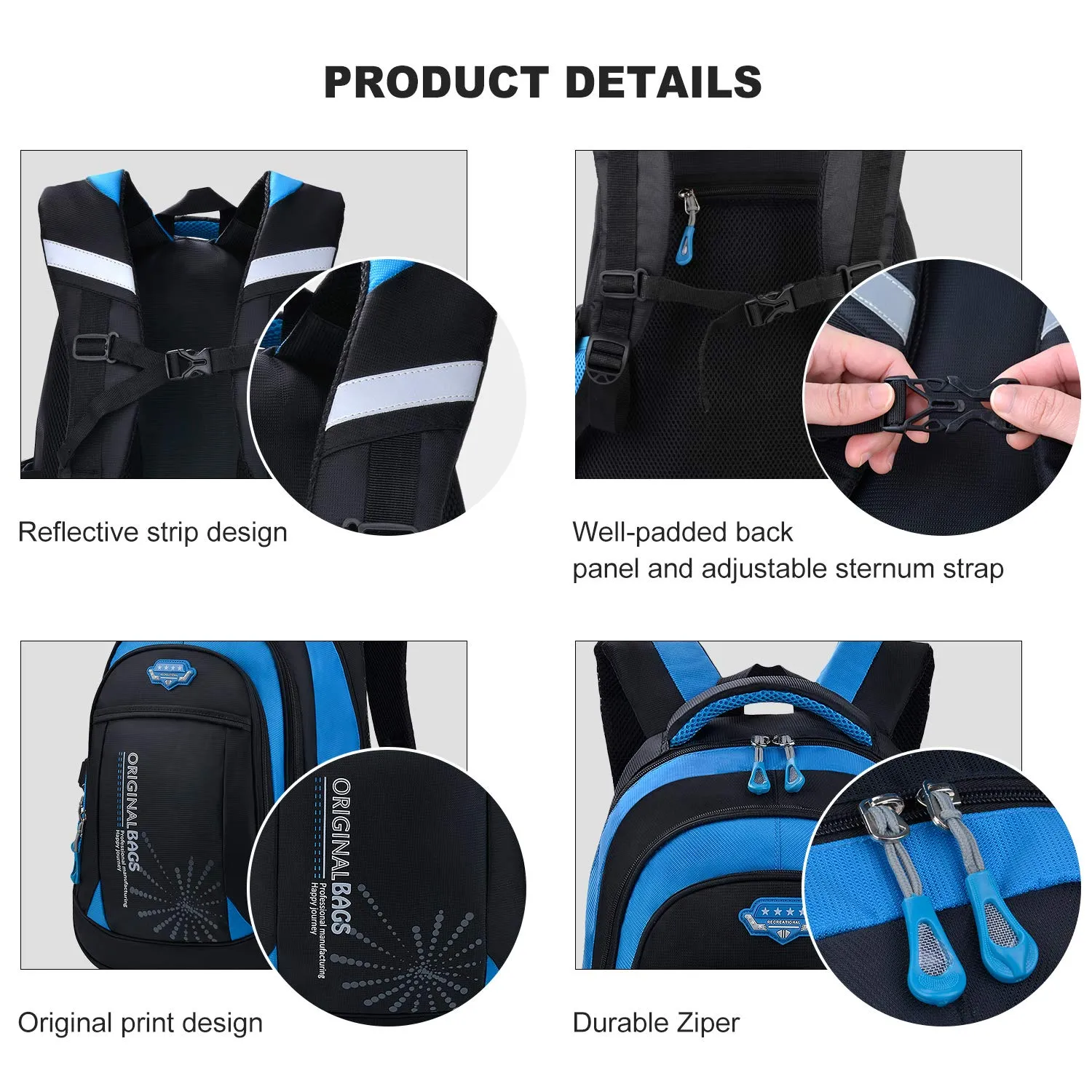 Boys Rolling Backpack, Fanspack Roller Backpack for Kids School Bag Wheeled Primary Backpack for Boys