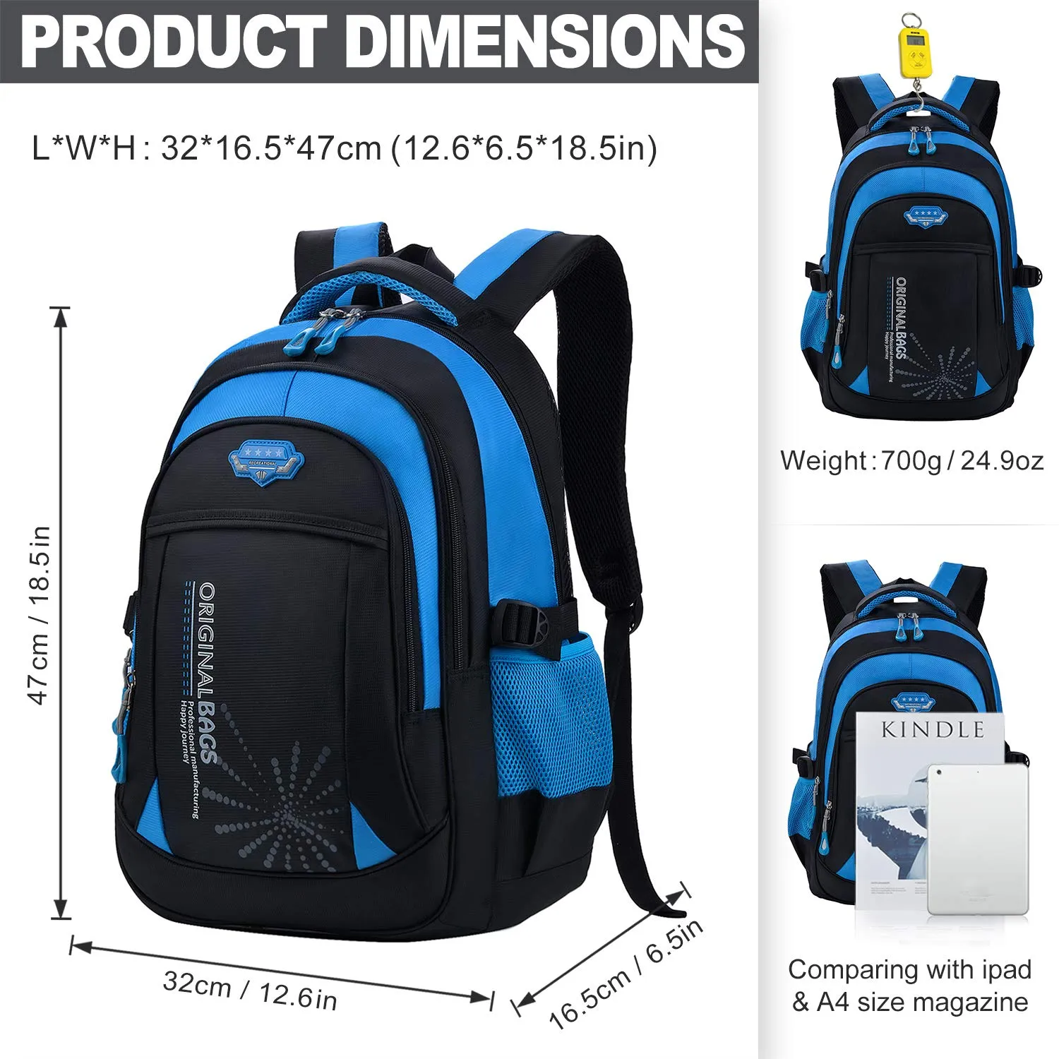 Boys Rolling Backpack, Fanspack Roller Backpack for Kids School Bag Wheeled Primary Backpack for Boys