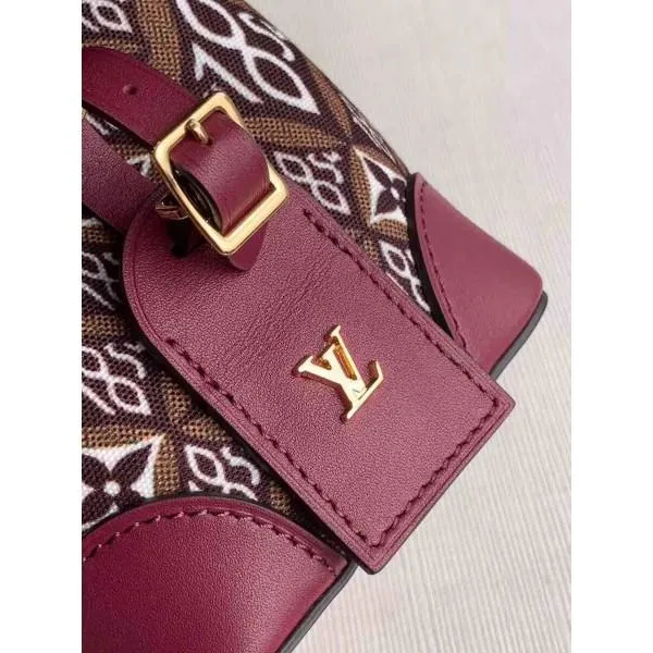 Bucket Mini Bag 1854 Canvas Burgundy Runway 2020
