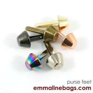 BUCKET Purse Feet: 9/16" (14 mm) (6 pack)
