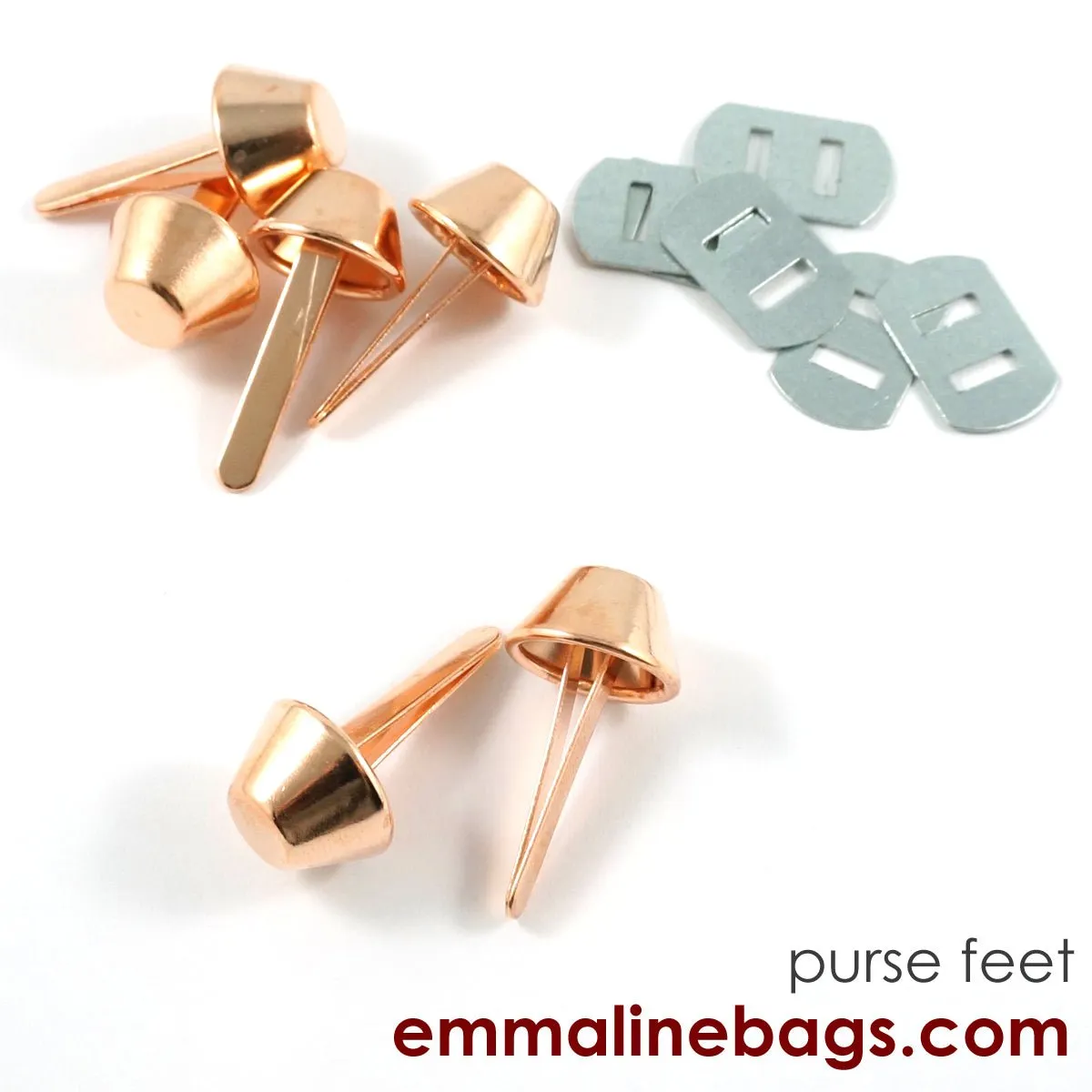 BUCKET Purse Feet: 9/16" (14 mm) (6 pack)