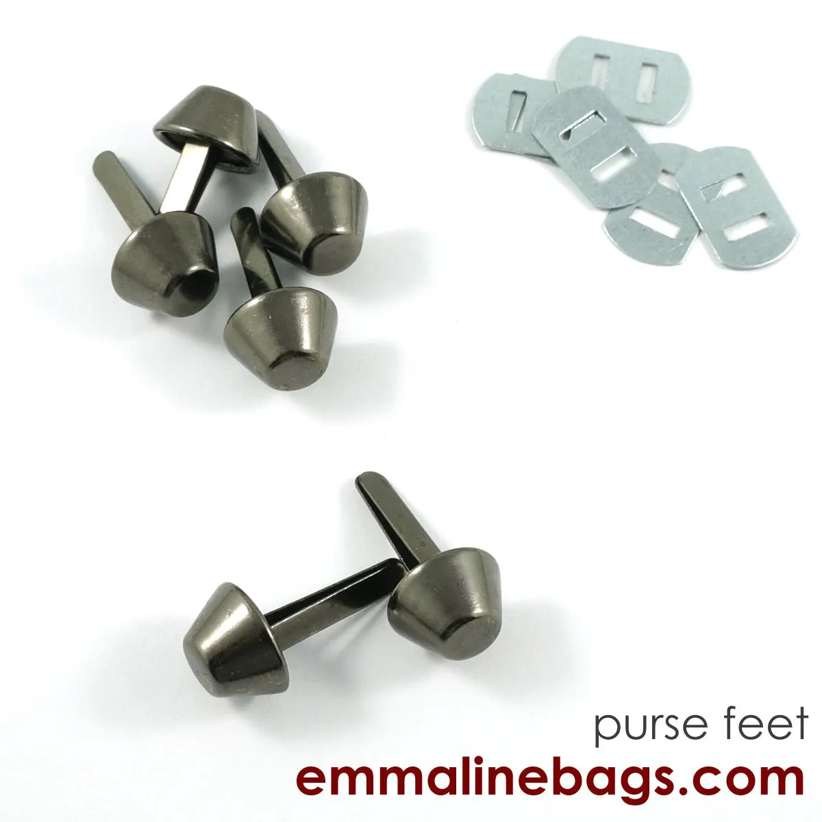 BUCKET Purse Feet: 9/16" (14 mm) (6 pack)