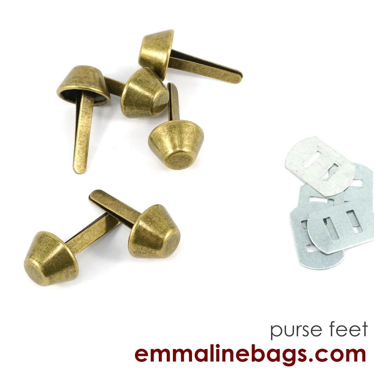 BUCKET Purse Feet: 9/16" (14 mm) (6 pack)
