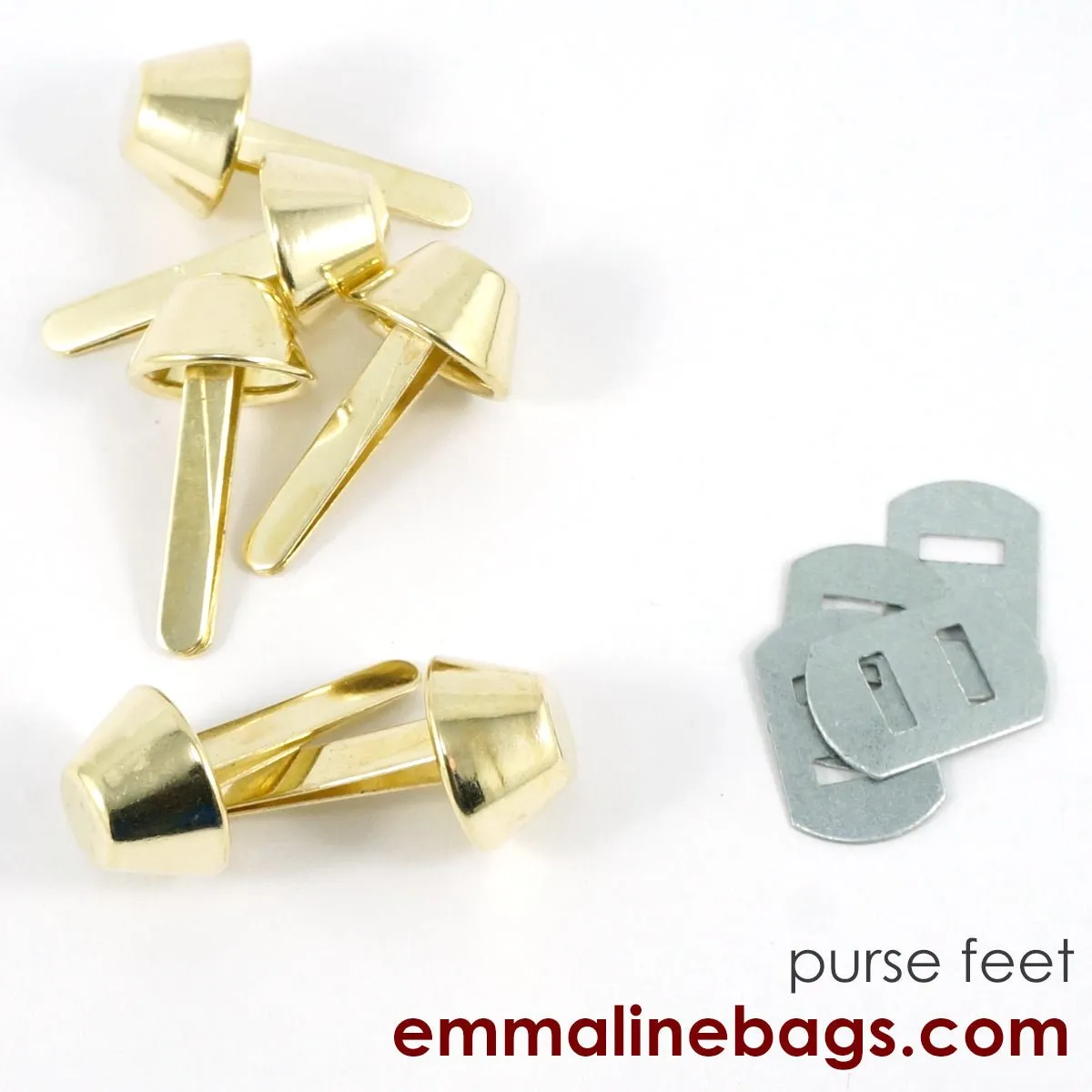 BUCKET Purse Feet: 9/16" (14 mm) (6 pack)