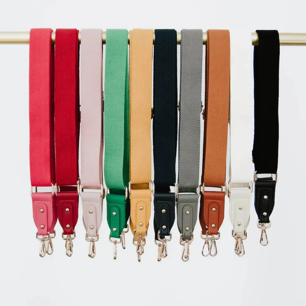 Callie Canvas Adjustable Strap - Gray