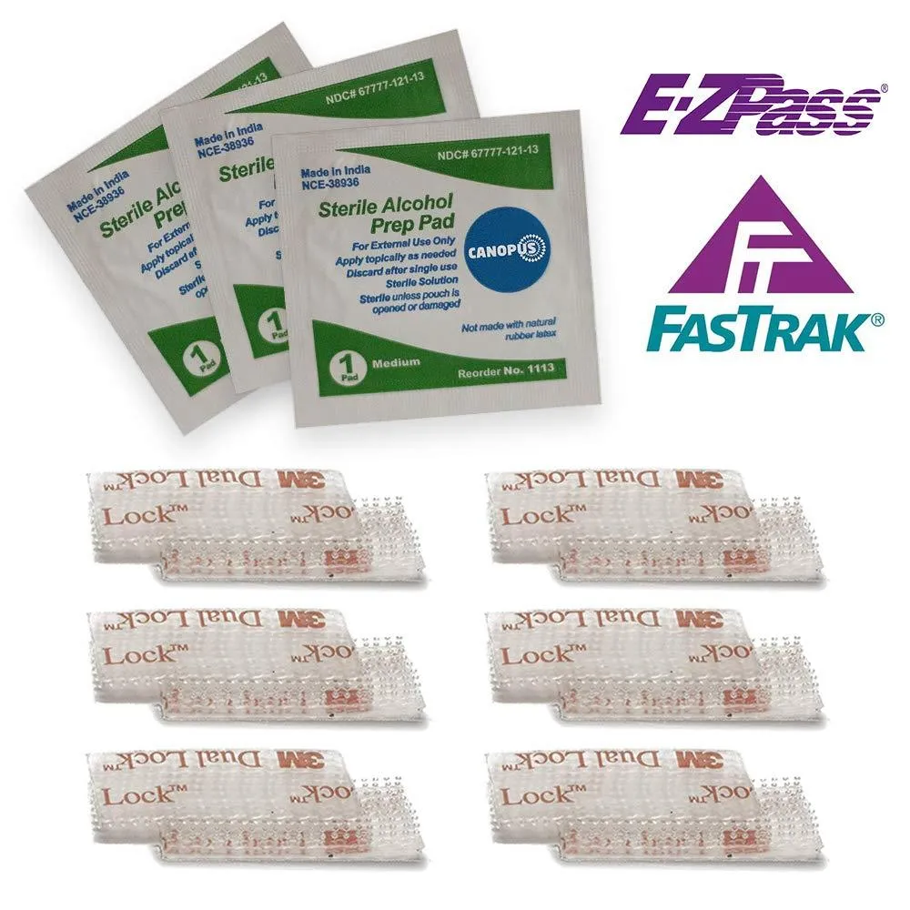 CANOPUS EZPass Mounting Strips: Peel-and-Stick Strips (6 Set) (Pack of 3)
