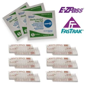 CANOPUS EZPass Mounting Strips: Peel-and-Stick Strips (6 Set) (Pack of 3)