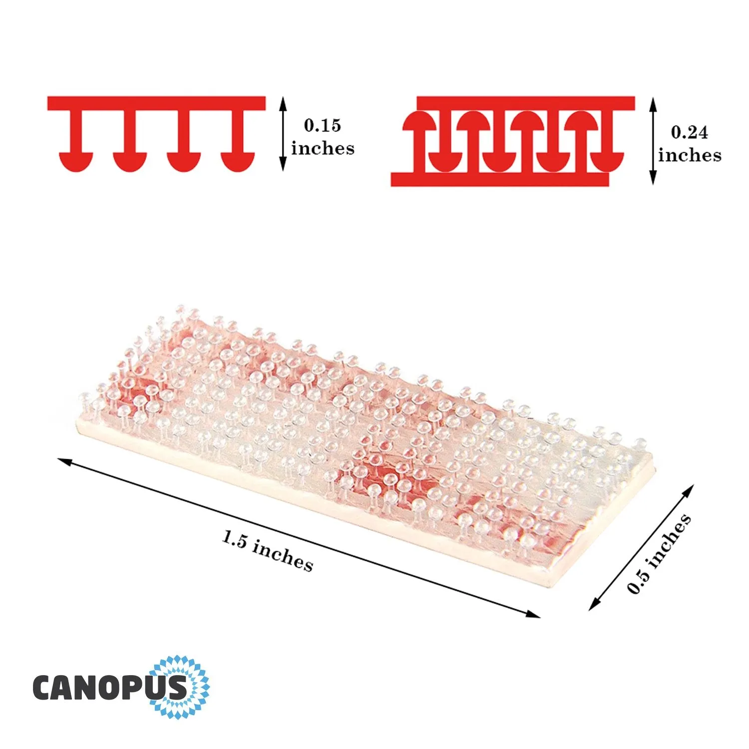 CANOPUS EZPass Mounting Strips: Peel-and-Stick Strips (6 Set) (Pack of 3)