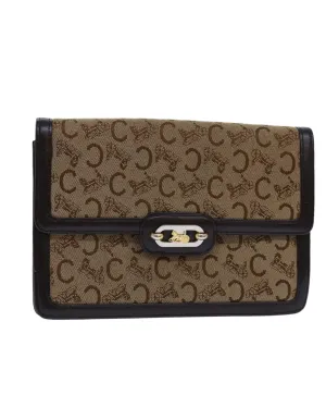 Canvas Shoulder Bag with C Macadam Canvas