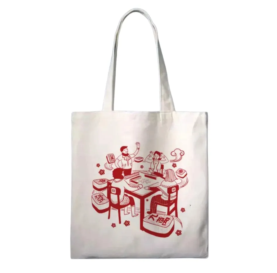 Canvas Tote Mahjong - 5 models