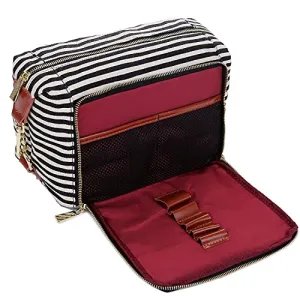 Canvas Travel Toiletry Bag  for Women (Black)