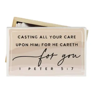 Casting All Your Care-3x5"Card Box-Sincere-PB1015