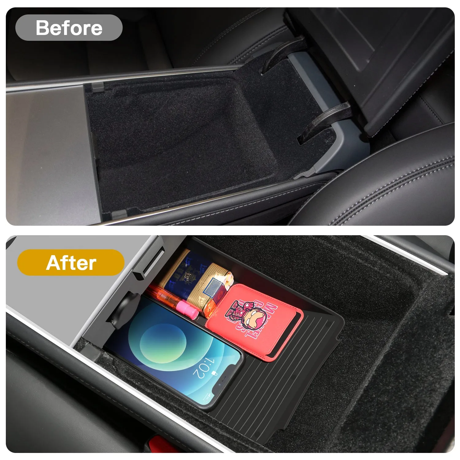 Center Console Organizer for Tesla Model 3 Model Y 2021 2022