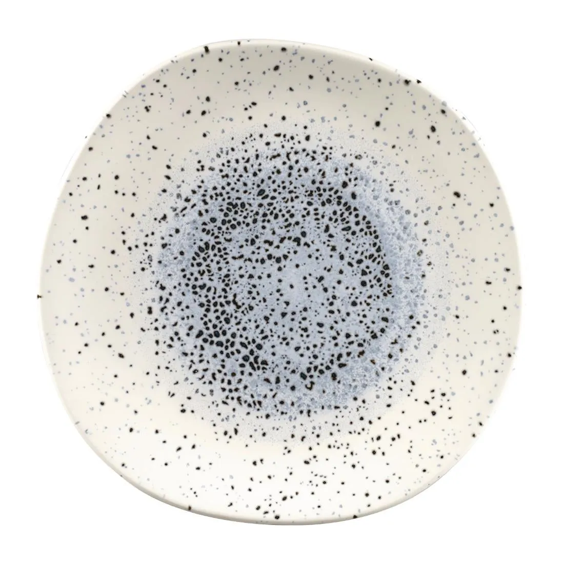 Churchill Studio Prints Mineral Blue Centre Organic Round Plates 286mm (Pack of 12) - FC125