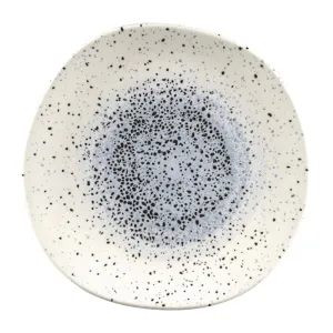 Churchill Studio Prints Mineral Blue Centre Organic Round Plates 286mm (Pack of 12) - FC125