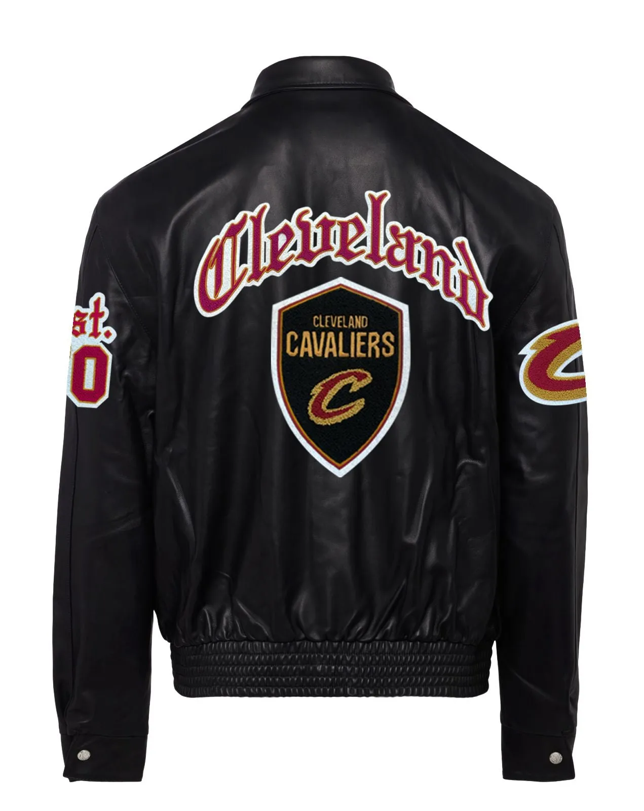 CLEVELAND CAVALIERS FULL LEATHER JACKET Black