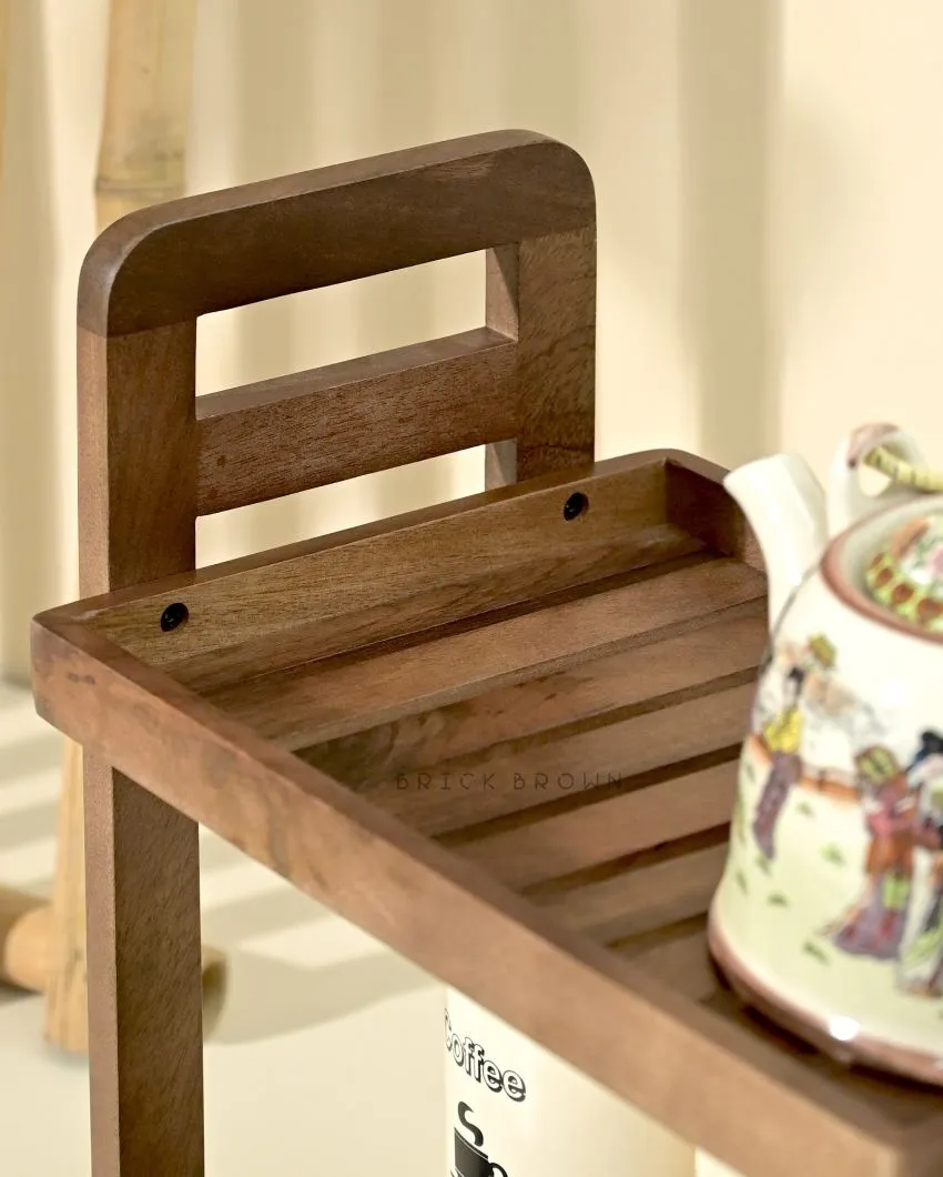 Cocoa Wooden Muti-Purpose Organizer | 14 x 8 x 14 inches