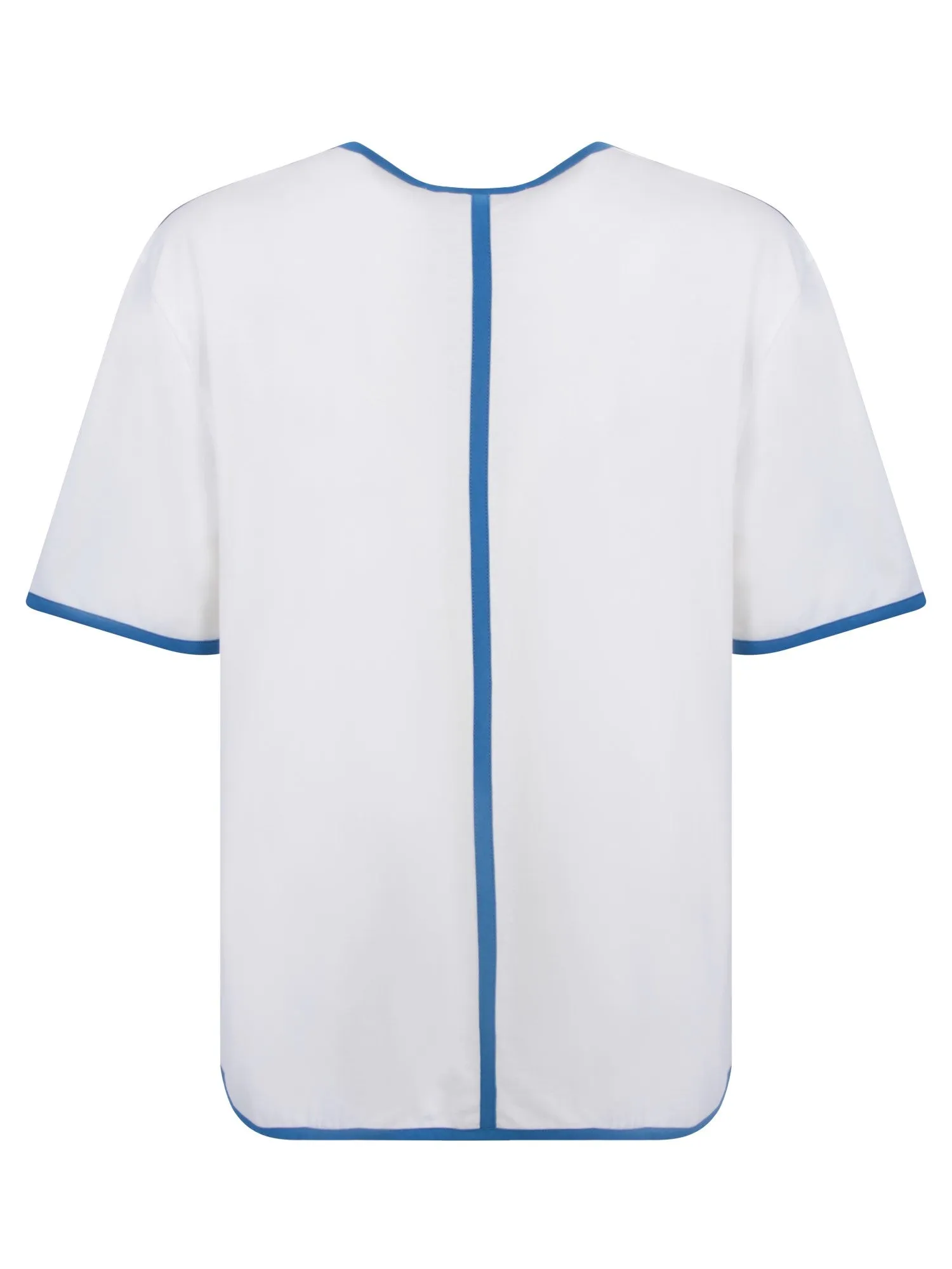 Contrasting details white t-shirt