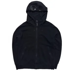 CP Company Black Full Zip Goggle Hoodie