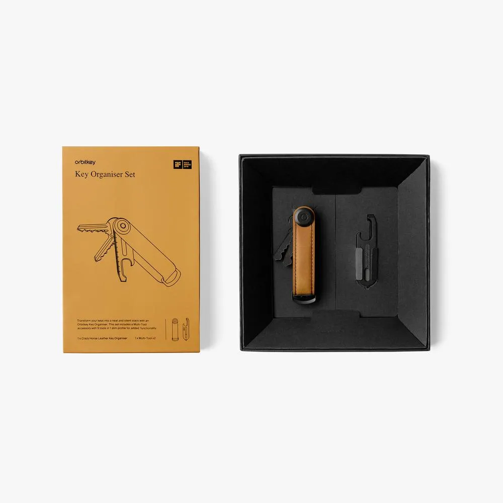 Crazy Horse Leather Key Organizer Set