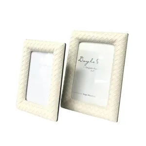 Cream Basket Weave Frame | 4 x 6"