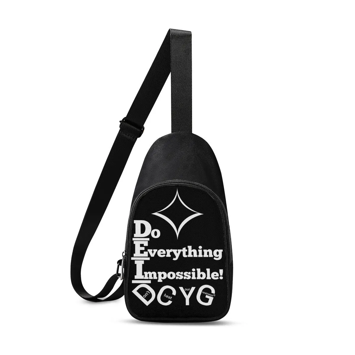 DCYG DEI 24 White & Black Chest Bag
