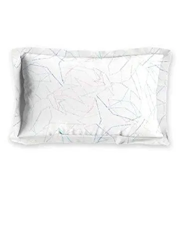 DDECOR Live beautiful 136 TC Cotton 1 Single bedsheet with 1 Pillow Cover - Single Size, Geometric, Blue