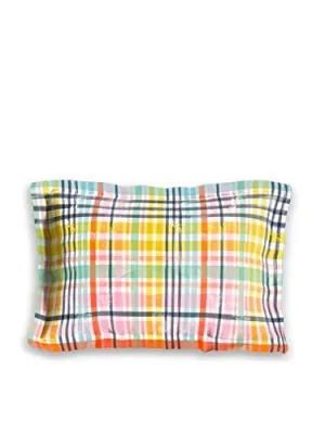 DDECOR Live beautiful Cotton 140 TC 1 Single Stripes Bedsheet with 1 Pillow Cover (75 X 100 Inches/190 X 254 Cm, Orange)