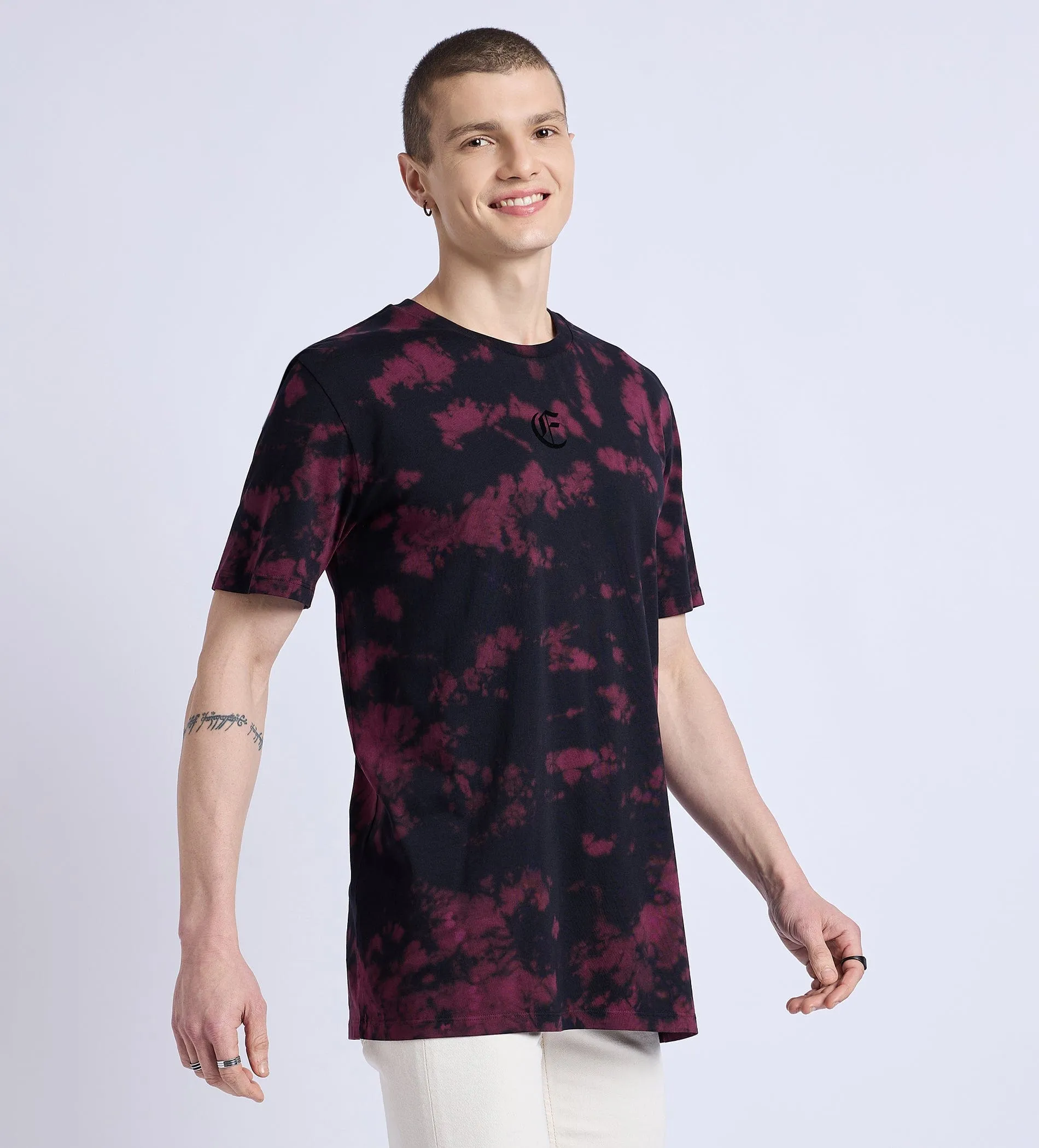E Logo Burst Tie Dye T-Shirt