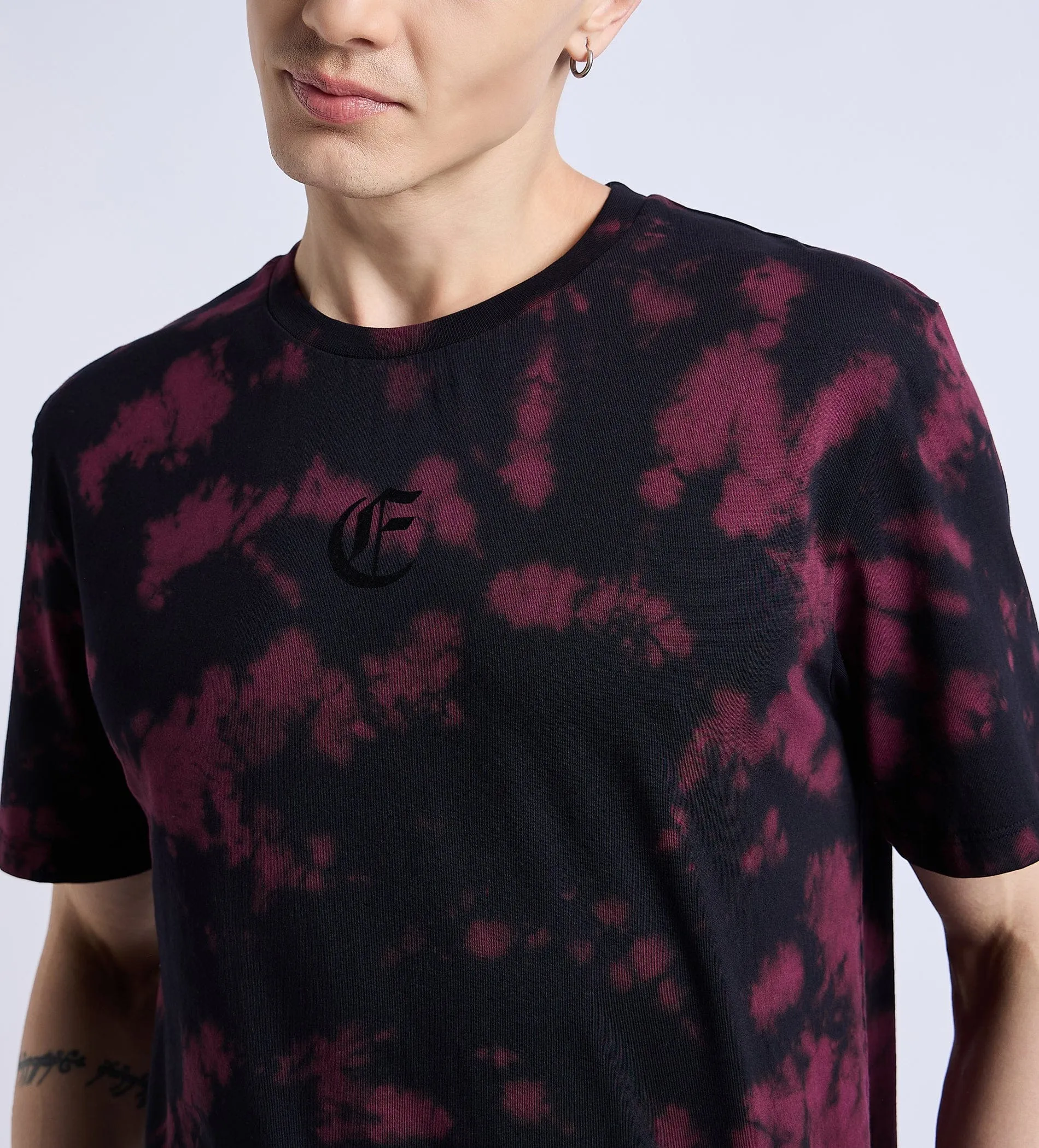 E Logo Burst Tie Dye T-Shirt