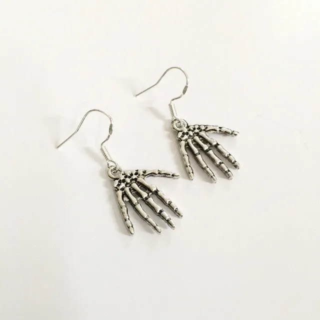 Earrings/hand shaped/hand therapy jewelry