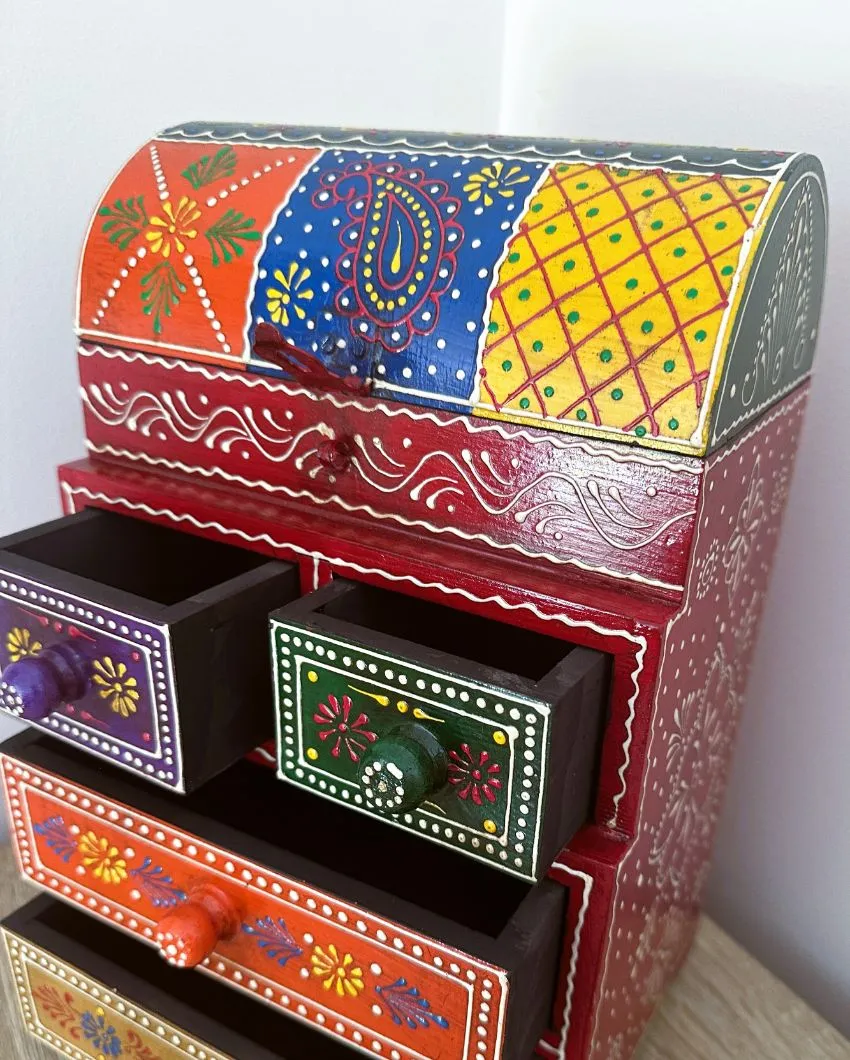 Elegant Antique Sandook Organizer | 8 x 6 x 12 inches