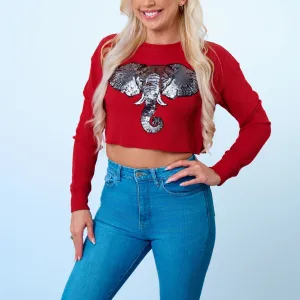 Elephant Waffle Crop