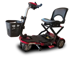 EV Rider Transport Plus Folding Scooter Burgundy Open Box