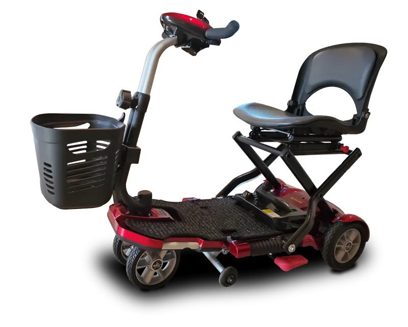 EV Rider Transport Plus Folding Scooter Burgundy Open Box