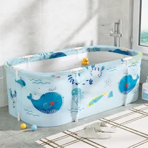 Extra-Large Foldable Bathtub with Insulation, Weisshorn