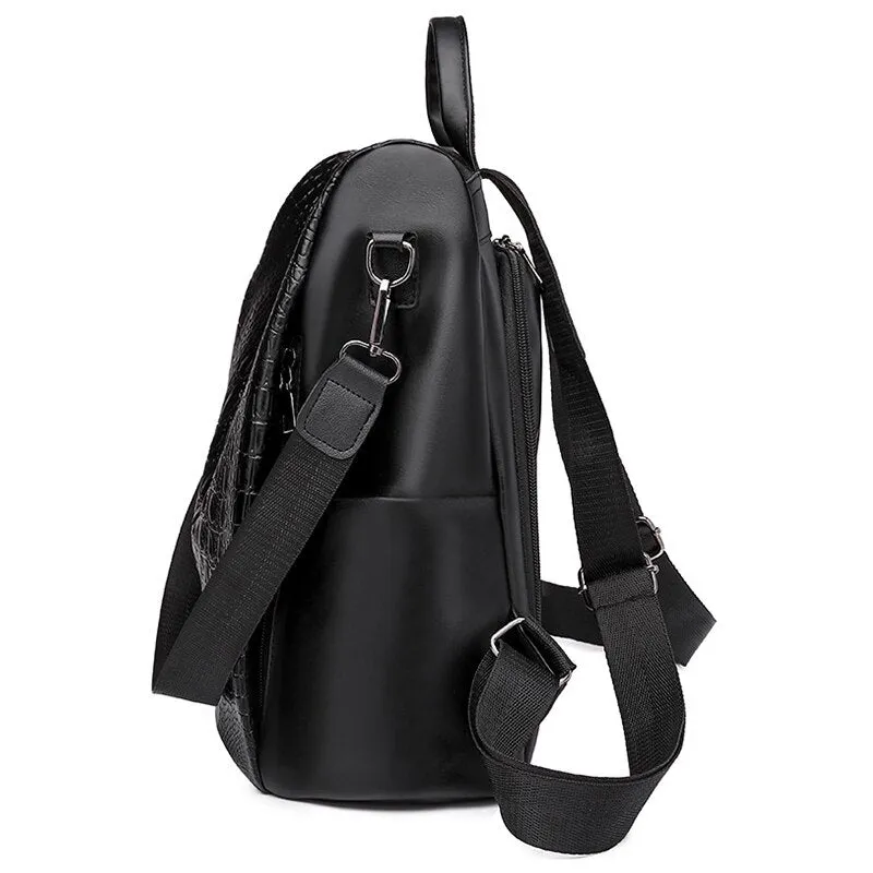Fashion Anti-theft Backpack Designers Large Capacity Shoulder Bag Women PU Leather School Pack Femme Travel Crossbody Handbags