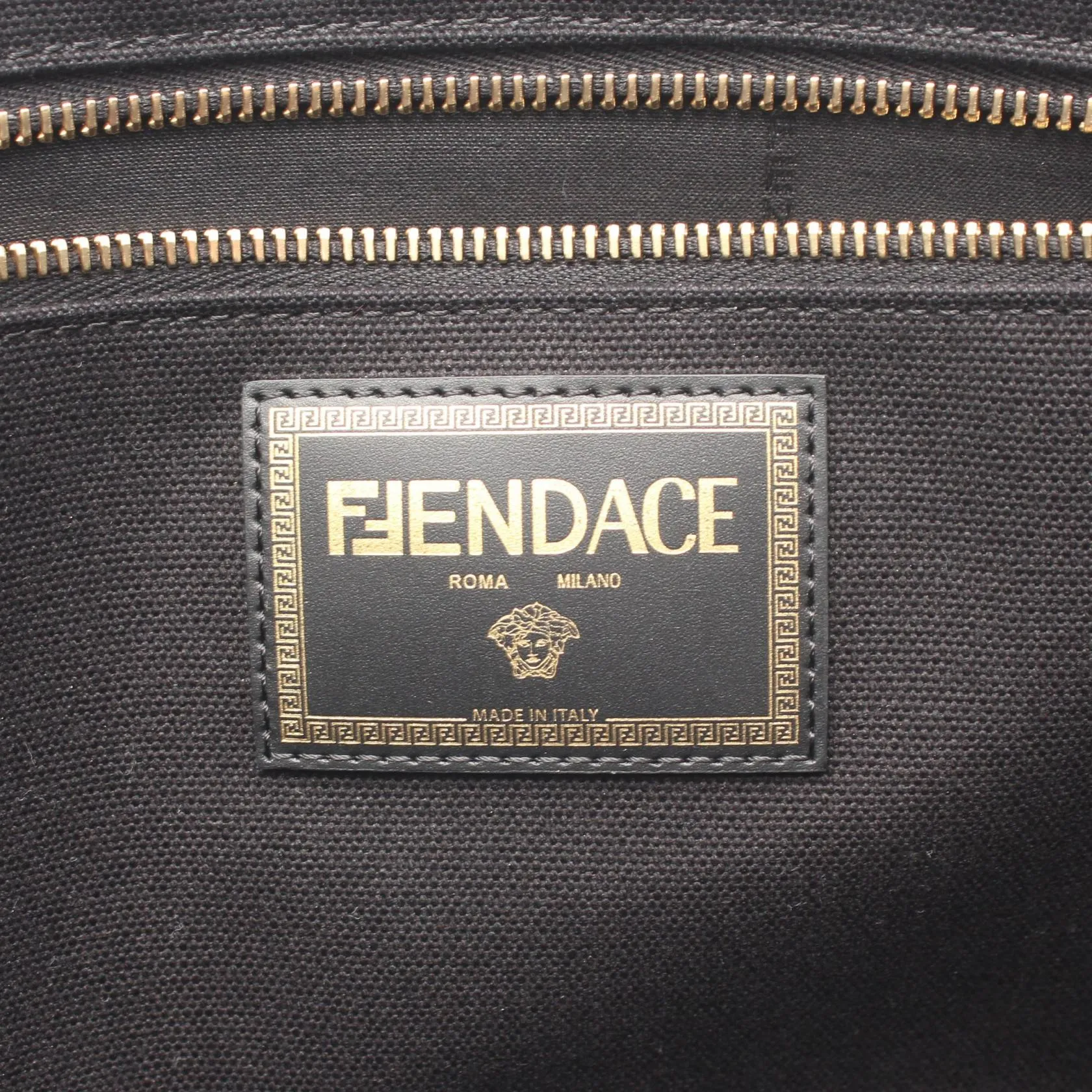 Fendi FENDACE Canvas Tote Bag 7VA558
