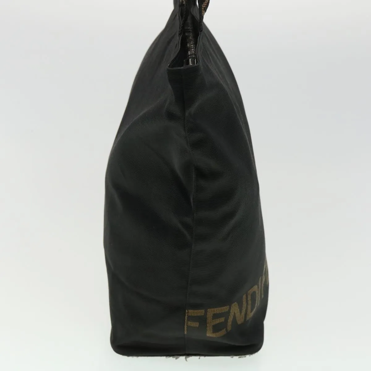 FENDI Hand Bag Brown Black Auth am3299