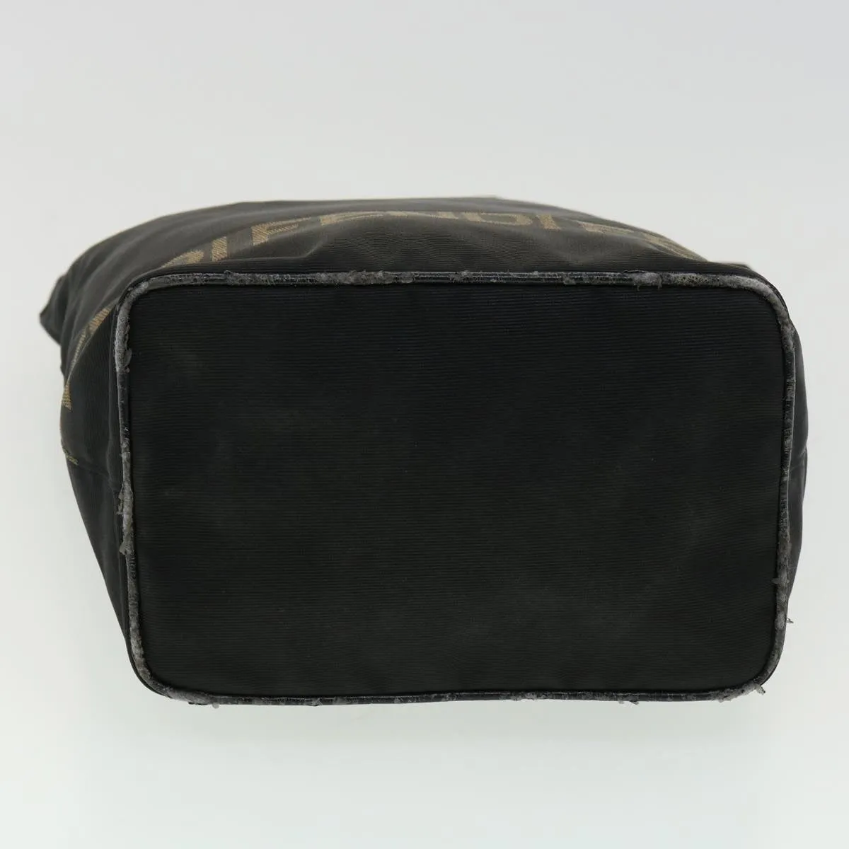 FENDI Hand Bag Brown Black Auth am3299