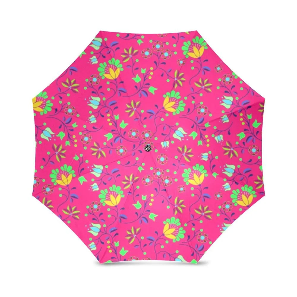 Fleur Indigine Rouge Foldable Umbrella