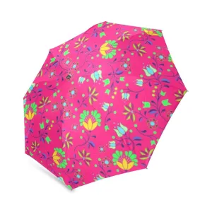 Fleur Indigine Rouge Foldable Umbrella