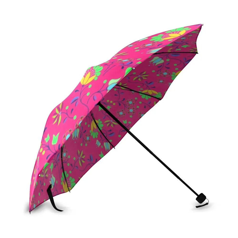 Fleur Indigine Rouge Foldable Umbrella